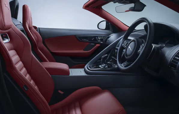 Картинка Jaguar, F-Type, car interior, Jaguar F-Type "ZP Edition" Convertible