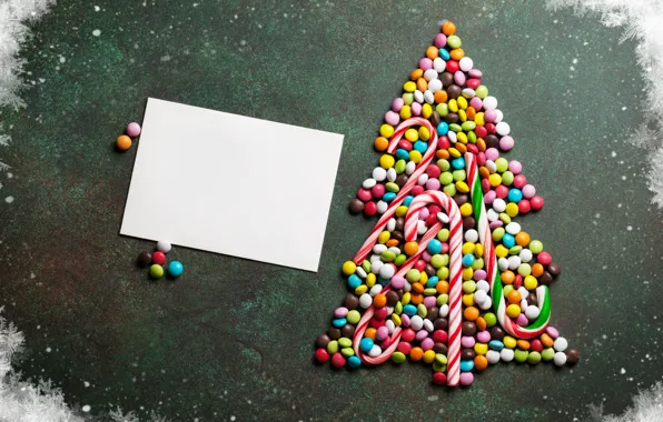 Картинка украшения, снежинки, елка, Новый Год, Рождество, конфеты, сладости, Christmas