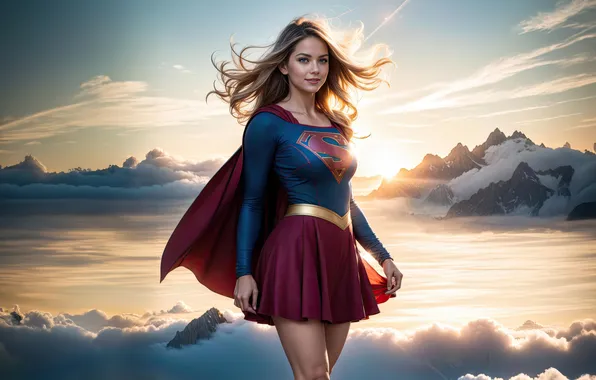 Science fiction, supergirl, superheroes