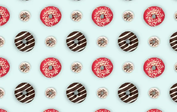 Шоколад, пончики, десерт, выпечка, глазурь, Sweet, Sugar, Donut