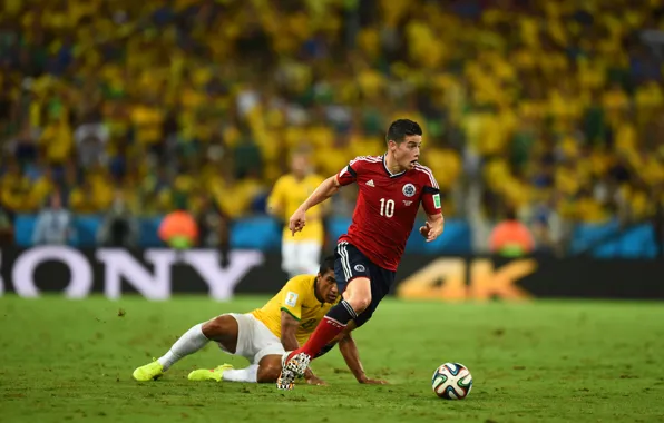 Картинка Спорт, Футбол, Бразилия, Football, Sport, Футболист, Brasil, Colombia