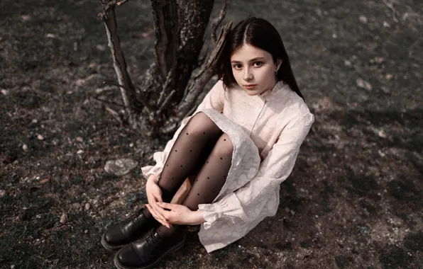 Картинка девушка, платье, веснушки, Ульяна Найденкова