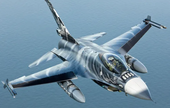 Картинка 2010, General Dynamics (SABCA) F-16AM Fighting Falcon (401), In Flight over Netherlands, October