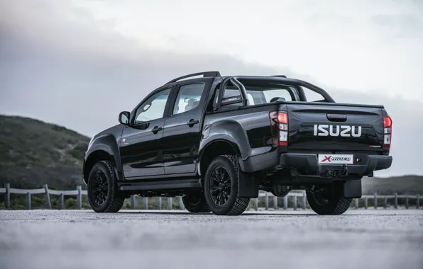 Чёрный, пикап, Isuzu, D-Max, 2019, двойная кабина, X-Rider Black