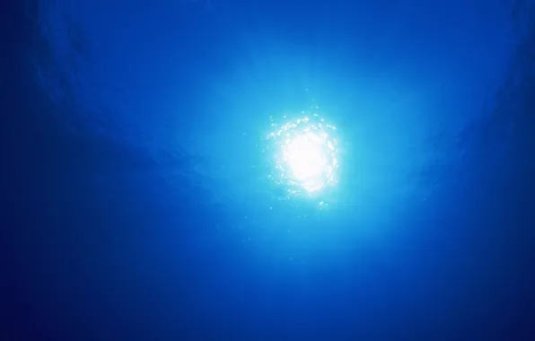 Картинка вода, свет, синий, Солнце