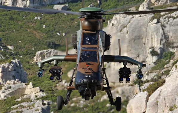 Картинка авиация, вид, современный, вертолет, Eurocopter, ударный, разработанный, франко