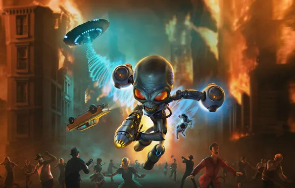 Фантастика, игра, инопланетянин, THQ Nordic, Destroy All Humans!