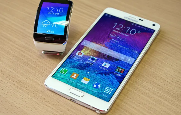 Картинка Samsung, Samsung Gear S, смартпэд, часы-смартфон, смартфон-часы, Galaxy Note 4