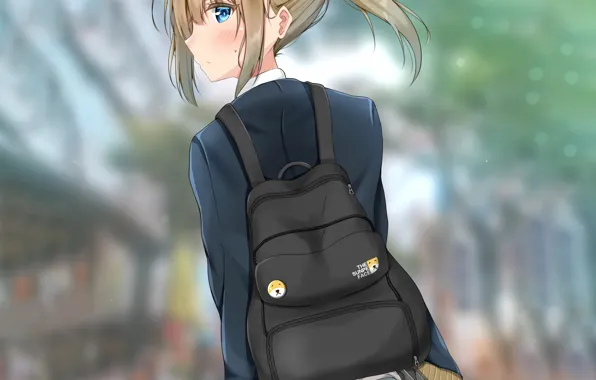 Girl, sexy, lingerie, ass, pantsu, school uniform, panties, anime