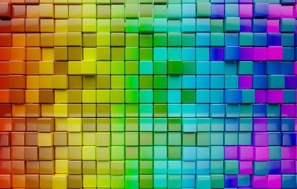 Картинка colorful, squares, digital Art