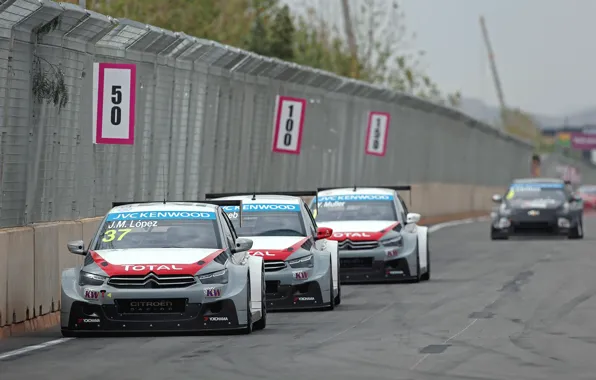 Гонка, Citroen, лидер, Sebastien Loeb, WTCC, C-Elysee, Yvan Muller, Jose Maria Lopez