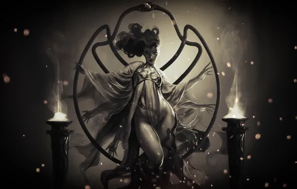 Девушка, Рисунок, Арт, Art, Antonio De Luca, Circe, by Antonio De Luca, Nova Aetas