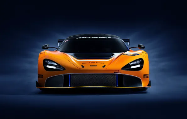 McLaren, гоночное авто, вид спереди, GT3, 720S, 2019