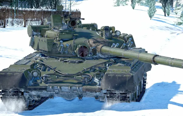 СССР, Основной боевой танк, Газотурбинный двигатель, Т-80Б