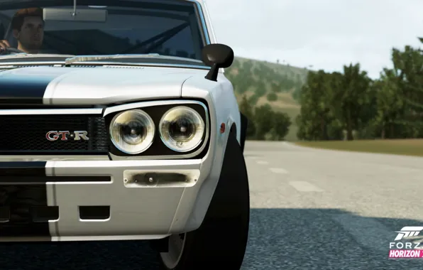 Машина, Nissan, GT-R, Гонки, Skyline, Forza Horizon 2, 2000GTR, XBox 360