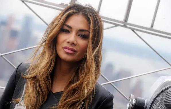 Лицо, волосы, портрет, макияж, Nicole Scherzinger, певица, Николь Шерзингер, причёска