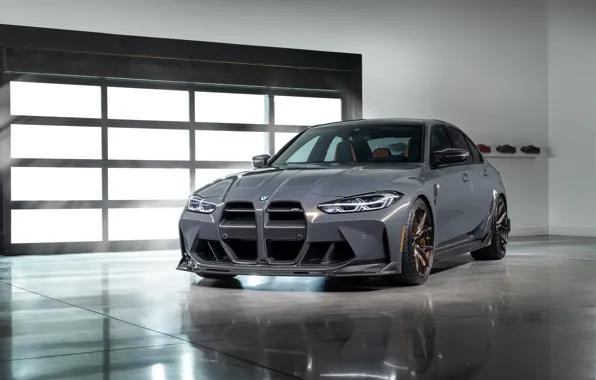 BMW, Front, Vorsteiner, Grey, BMW M3, Garage, G80, 2021