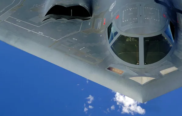 Небо, самолет, B-2, бомбардировщик
