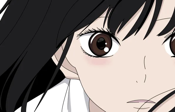 Взгляд, девушка, лицо, удивление, Kimi ni Todoke, Дотянуться до тебя, Sawako Kuronuma