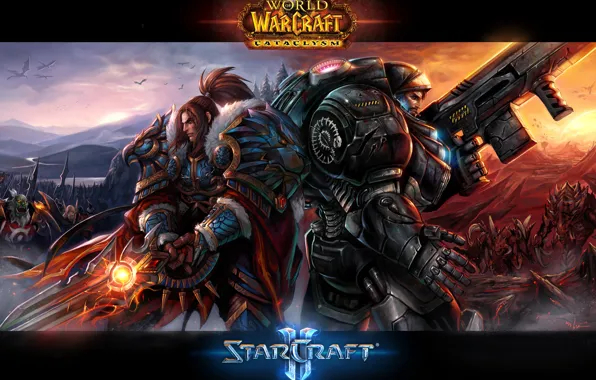 Картинка воин, World of Warcraft, Starcraft, десантник
