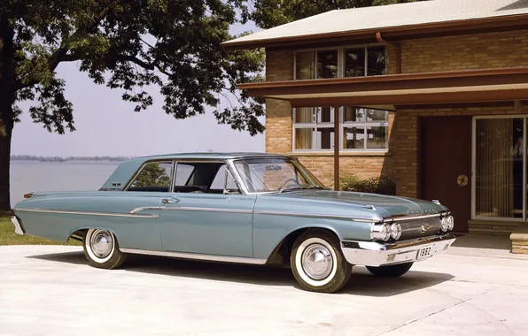 Картинка дом, передок, Sedan, 1962, Mercury, Меркури, 2-door, Monterey