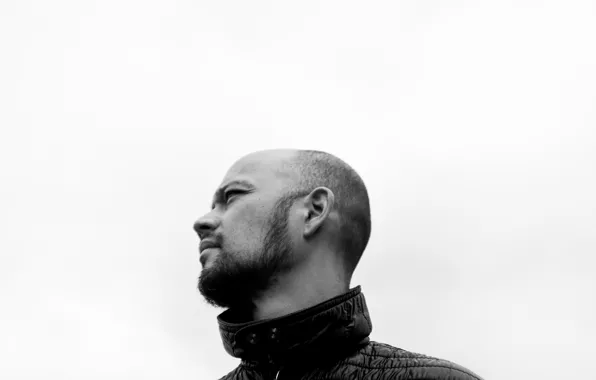 Man, bearded, rainy