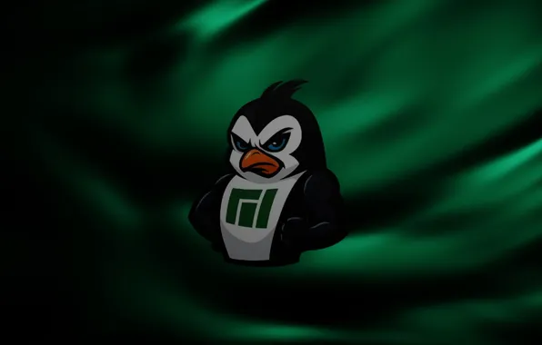 Пингвин, Linux, Tux, операционная система, Blender, operating system, Manjaro, Люникс Тук