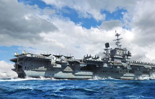Авианосец, США, US NAVY, USS John F. Kennedy (CV-67)