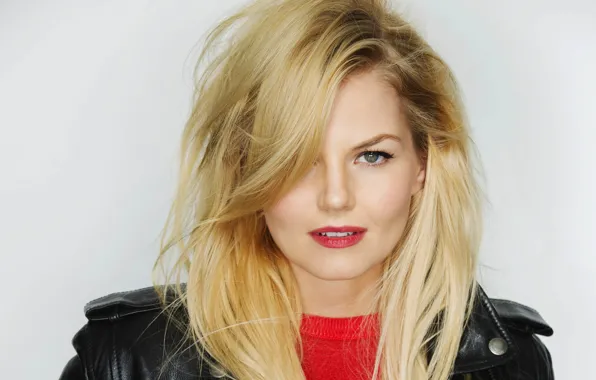 Взгляд, улыбка, макияж, актриса, блондинка, Jennifer Morrison, Дженнифер Моррисон, hair