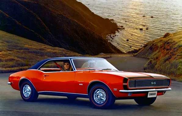 Картинка машина, Chevrolet, Camaro, шевроле, классика, 1968, камаро, 396