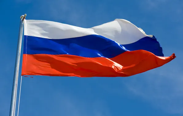 Картинка небо, флаг, Россия
