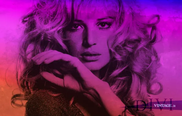 Фиолетовый, итальянская актриса, DIVI COLLECTION, Monica Vitti