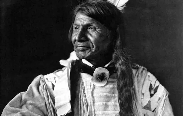 Chief, native american, first people, Lone-Wolf-Sioux-