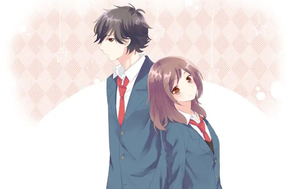 Аниме, арт, пара, дорога юности, Ao Haru Ride