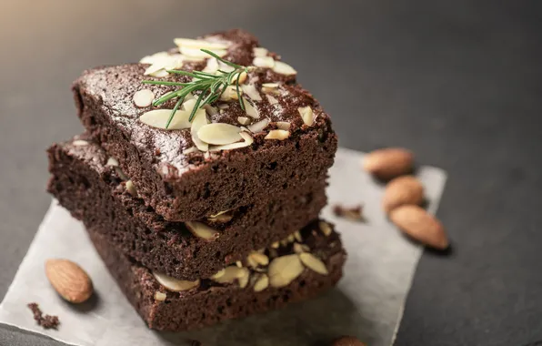 Картинка black, cake, brown, background, bakery, bake, brownie, brownies