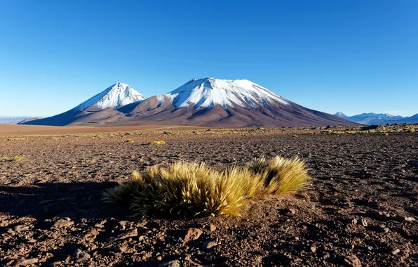 Картинка Чили, Chile, Wilderness, Заснеженные горы, Дикая природа, Snowy Mountains, Atacama Plateau, Плато Атакама