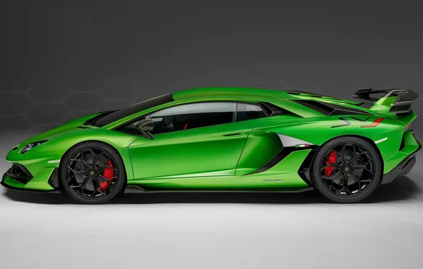 Картинка Lamborghini, вид сбоку, Aventador, SVJ, Lamborghini Aventador SVJ