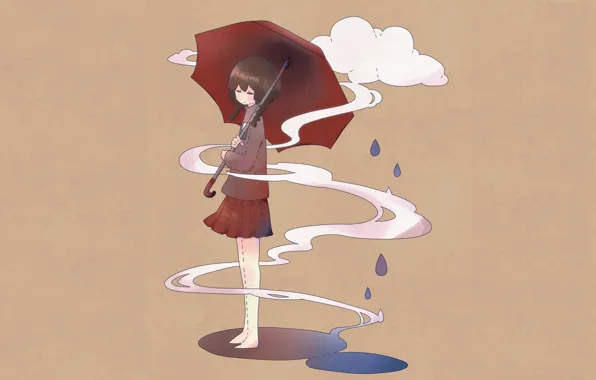 Аниме, арт, девочка, Yume Nikki