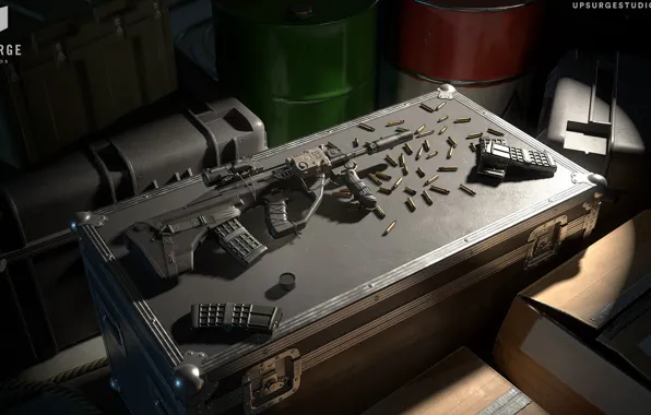 Картинка рендеринг, оружие, автомат, винтовка, weapon, render, custom, рендер