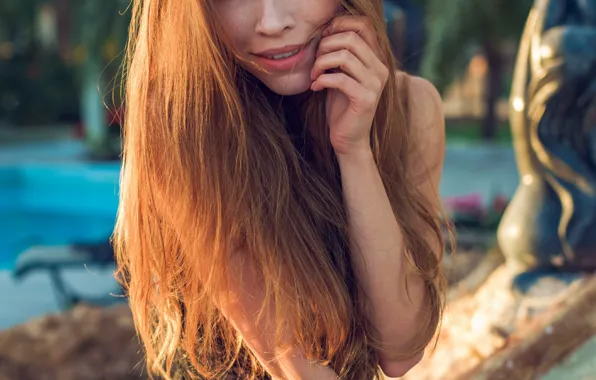 Лицо, улыбка, волосы, Девушка, фигура, красивая, Lyuda