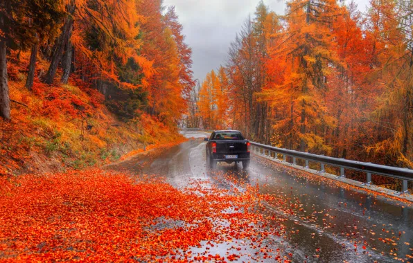 Картинка осень, красиво, италия, альпы
