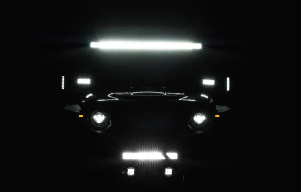 Car, Lights, Jeep, Offroad, Wesley Tingey