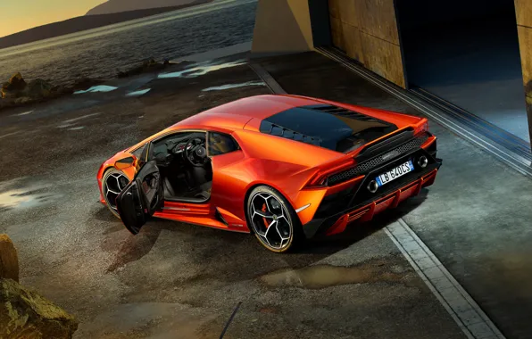 Lamborghini, дверь, суперкар, Evo, Huracan, 2019, Lamborghini Huracan Evo