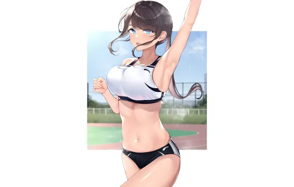 Kawaii, girl, hot, anime, pretty, track, big boobs, babe