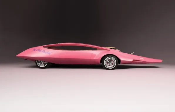 Картинка авто, надпись, widescreen, Pink panther car