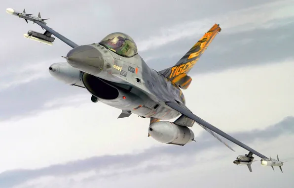 F-16, Fighting Falcon, ВВС США, General Dynamics, многоцелевой истребитель