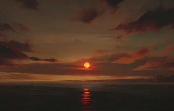 Landscape, art, screenshot, Arcane, 2 season, upscaled, sunset artwork
