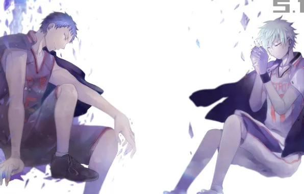 Арт, парни, Kuroko no Basket, Аомине Дайки, Куроко Тецуя