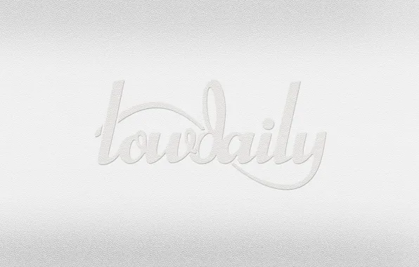 Logo, white, lowdaily