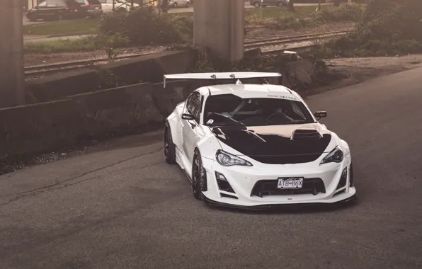 Toyota, White, Tuning, GT-86